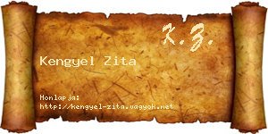 Kengyel Zita névjegykártya